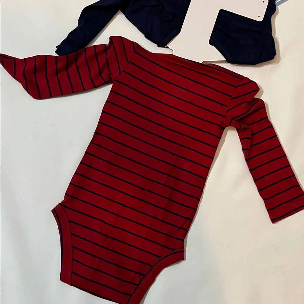 NEW Carter's 3-piece Set- car themed, navy, gray, red - Picture 9 of 13